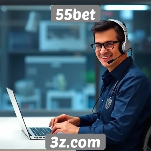 Avaliação do suporte ao cliente da 55bet