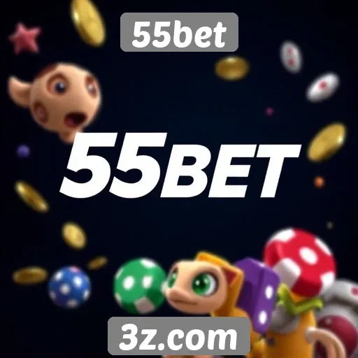 Variedade de jogos disponíveis na plataforma 55bet